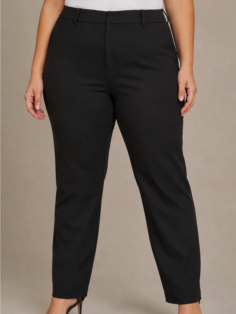 Lauren Ralph Lauren Black Twill Pants Size 16 Classic Career Workwear